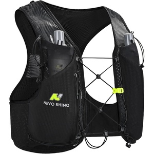 image:imageRunning Hydration Vest for Women Men Lightweight Water Vest with 2 TPU 250ML Soft Flask Adjustable Chest Straps Hydration Backpack for Shorter RunsBlack