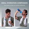 image:imageN NEVO RHINO 350ml500ml TPU Soft Flask with Straw for Hydration Vest Pack Collapsible Water Bottle for Running Trail Hiking Cycling Marathon Camping118 Ounces