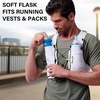 image:imageN NEVO RHINO 350ml500ml TPU Soft Flask with Straw for Hydration Vest Pack Collapsible Water Bottle for Running Trail Hiking Cycling Marathon Camping169 Ounces