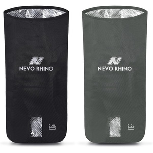 image:imageN NEVO RHINO 2PCS Water Bladder Insulator Bag Protective Cooler Bag for 2L3L Hydration Bladders Insulated Water Bladder Sleeve Keeps Water Cool amp Protects Bladders Bladder is NOT Included3L Black  Grey
