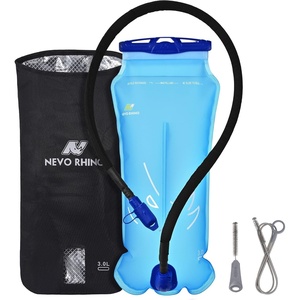 image:imageN NEVO RHINO Hydration Bladder 2L3L with Bladder Insulator Water Bladder for Hiking Backpack Leakproof Water Pouch BPAFree Water Reservoir Hydration Pack for Hiking Running Camping Cycling Skiing3 Liters