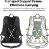 image:imageN NEVO RHINO 17L Small Hiking Backpack for Men Women Lightweight Travel Backpack Outdoor Daypack with Rain CoverGreen