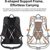 image:imageN NEVO RHINO 17L Small Hiking Backpack for Men Women Lightweight Travel Backpack Outdoor Daypack with Rain CoverOrange